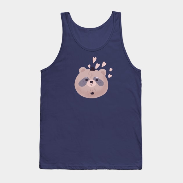 Raccoon face Tank Top by KodiakMilly